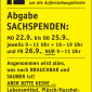 Flohmarkt Sachspenden