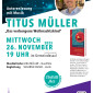 Plakat Titus Müller Autorenlesung