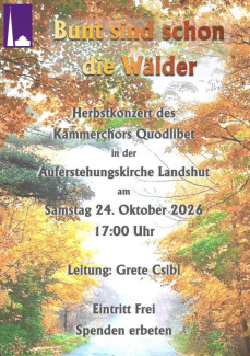 Herbstkonzert des Kammerchors Quodlibet