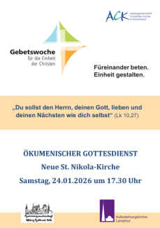 Gottesdienst mit dem vereinten Kirchenchor und dem Posaunenchor