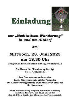 Meditative Wanderung