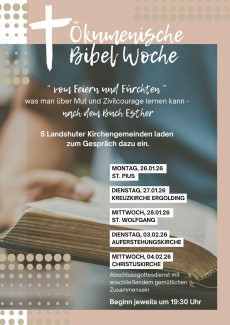 Ökumenische Bibelwoche 2026 - Buch Esther