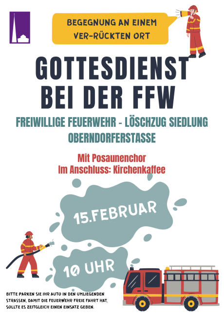 Begegnung an einem ver-rückten Ort - Gottesdienst bei der Freiwilligen Feuerwehr