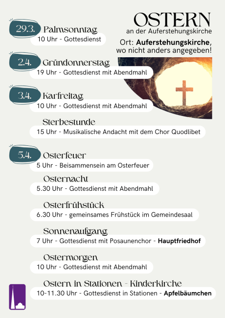 Alle Termine rund um Ostern