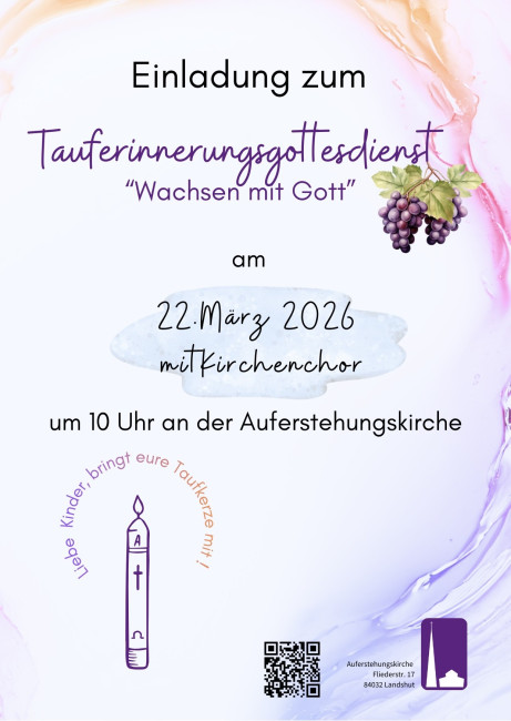 Familiengottesdienst mit Tauferinnerung